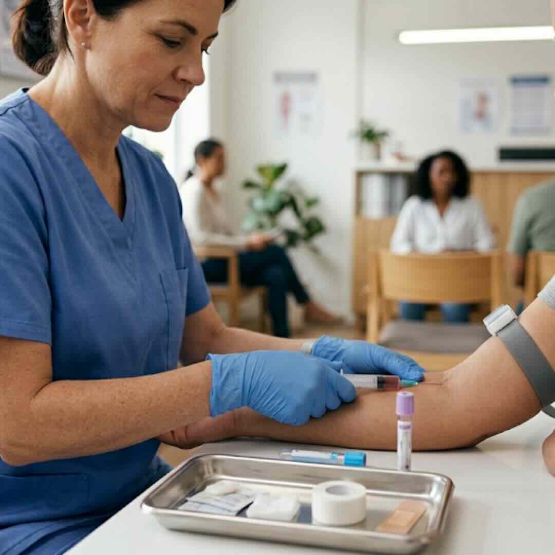 Preventive-Care-Riverview Provider conducting a preventive care physical exam at Noorani Medical Center in Riverview