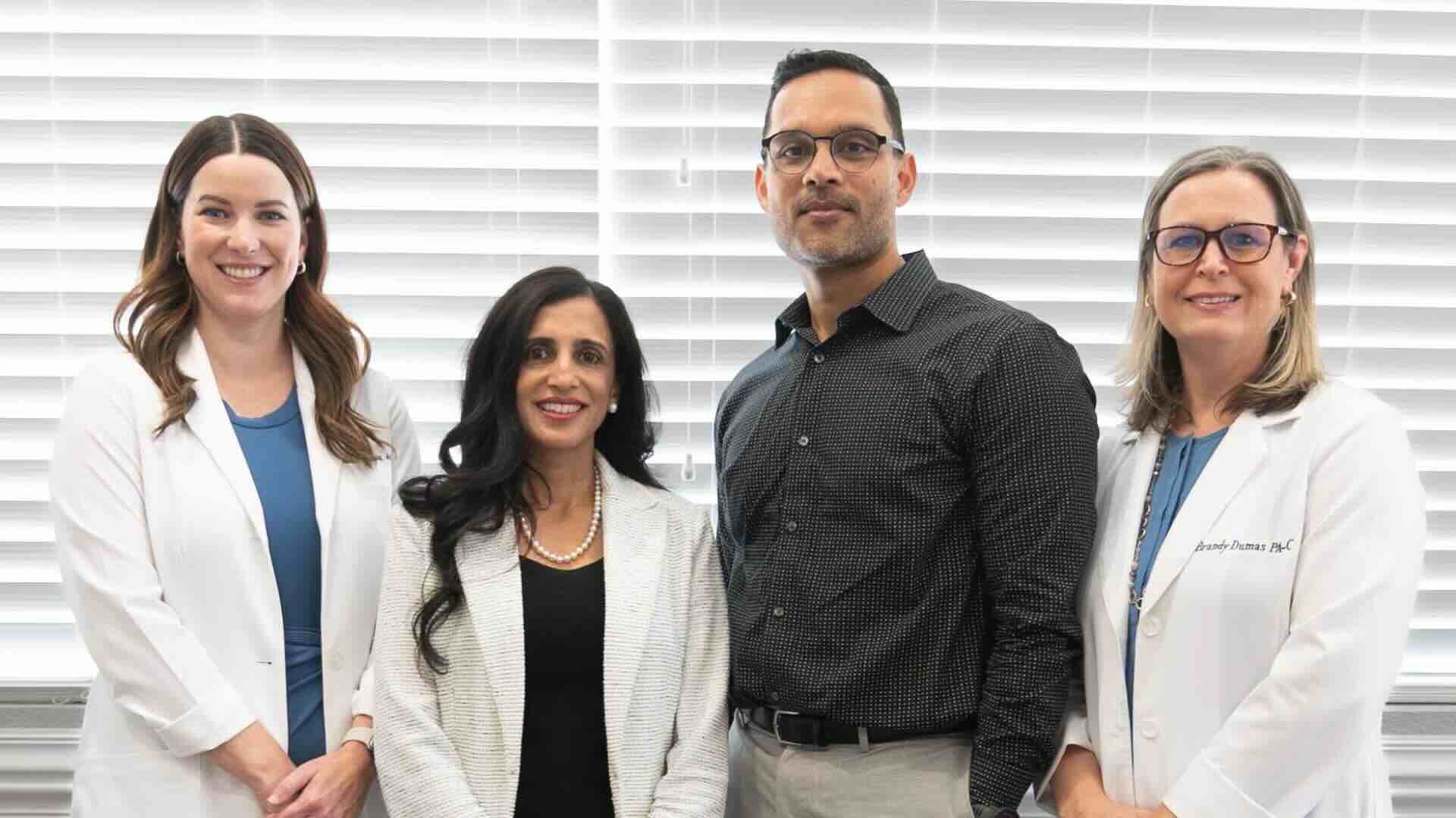 Preventive care partners - Noorani Medical Center Dr. Nazneen Noorani with Tabrez Noorani, Brandi Dumas PA-C, and Kalee Moses PA-C at Noorani Medical Center in Riverview, FL